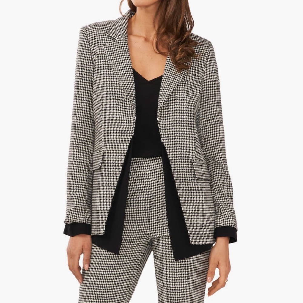 Halogen Houndstooth Blazer - XL